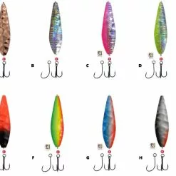 DEGA Lars Hansen Seatrout Inline-Blinker -Angelzubehör Verkaufsgeschäft DEGA Long Cast Inline Meerforellen Blinker Galeriebild mit Farbcode 770700 1280x1280