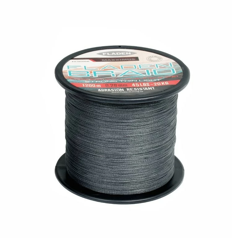 FLADEN Maxximus Braid - Geflochten Schnur Grau 1200m 3 FLADEN Maxximus Braid - Geflochten Schnur Grau 1200m