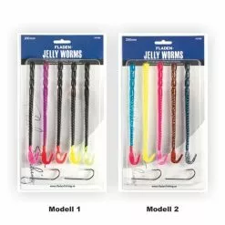 FLADEN Jelly Worms - Gummiwürmer 200mm -Angelzubehör Verkaufsgeschäft Fladen Jelly Worms 20 6801 6802 Galeriebild mit FarbcodeceN03GPBs7qbe 1280x1280